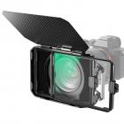 طقم صندوق غير لامع + فلتر ضبابي أسود 1/4 مربع متوافق مع فلترين مربعين مقاس 4 × 5.65 بوصة يتضمن حلقات محول 67/72/77/82/95 مم من سلسلة Nano-Xcel