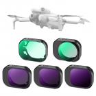 Ensemble de filtres UV ND CPL compatibles avec DJI Mini 4 Pro, ND16 ND64 ND256 CPL UV polarisants, filtres UV à densité neutre, accessoires pour objectifs de drone, verre optique HD multicouche/compatible avec cardan
