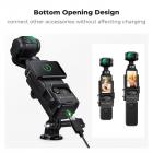 Expansionsadapterfäste kompatibel med DJI Osmo Pocket 3, förlängd monteringsfästeram med kallskofäste/ 1/4" skruvhål, Passa Action Camera Port
