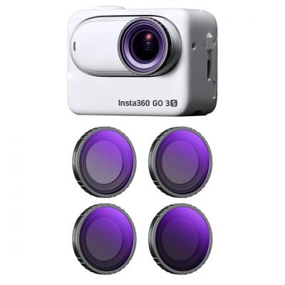 ND8+ND16+ND32+ND64 Filters Kit Neutral Density Filter 28 Multi-Layer Coated Compatibel met Insta360 GO 3S Action Camera