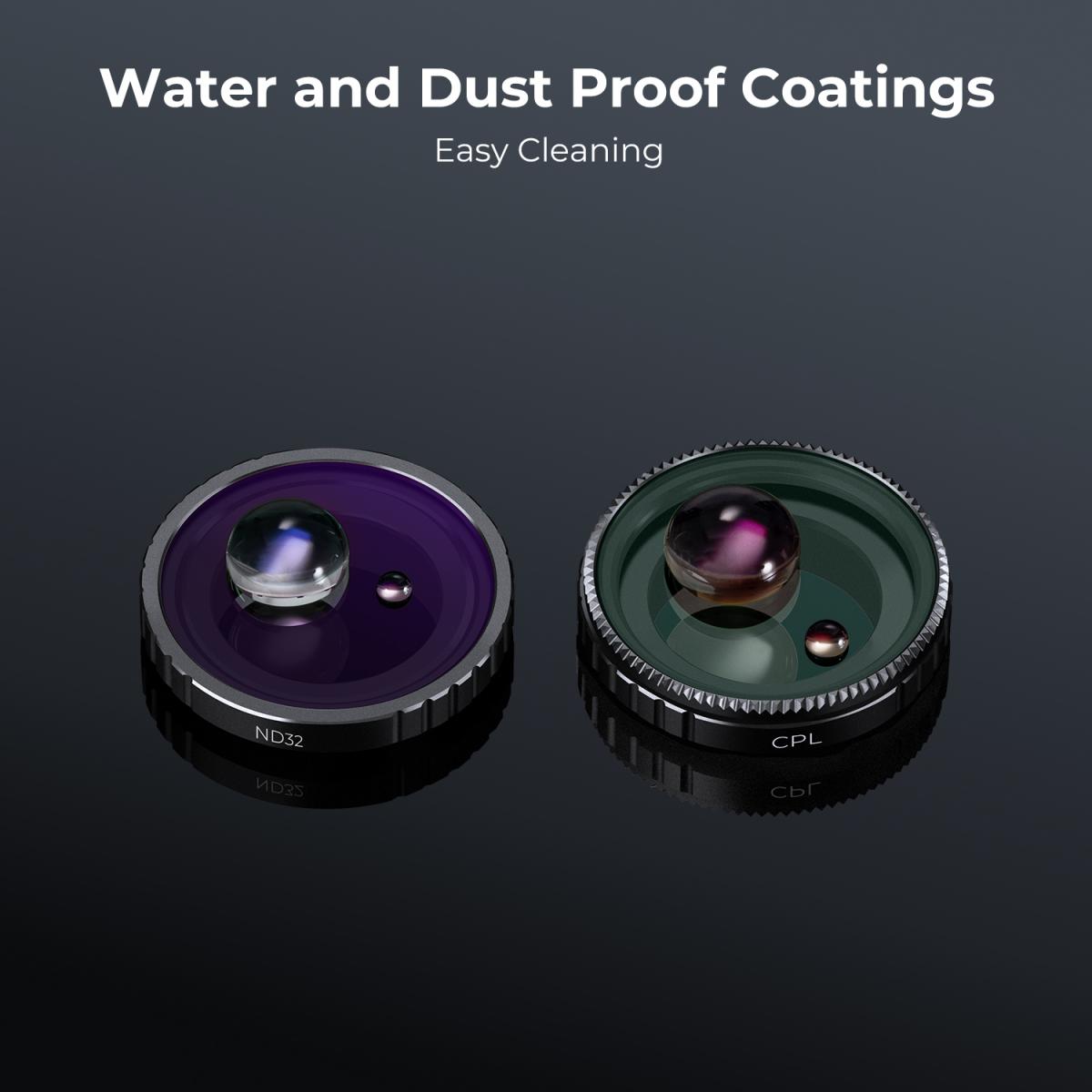 ND8+ND16+ND32+ND64 Filtersats Neutralt densitetsfilter 28 flerskiktsbelagda Kompatibel med Insta360 GO 3S actionkamera