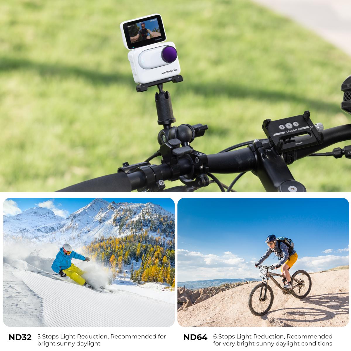CPL+UV+ND8+ND16+ND32+ND64 Filters Kit 28 Multi-Layer Coated Compatible with Insta360 GO 3S Action Camera