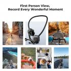 K&F Concept Supporto magnetico per telefono da collo per la registrazione, riprese video POV/Vlog a mani libere, supporto magnetico per telefono da torace per GoPro/DJI Action/DJI Insta360, supporto da collo per iPhone 16 15 14 13 12 Series