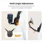 K&F Concept Supporto magnetico per telefono da collo per la registrazione, riprese video POV/Vlog a mani libere, supporto magnetico per telefono da torace per GoPro/DJI Action/DJI Insta360, supporto da collo per iPhone 16 15 14 13 12 Series