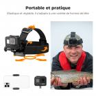 Ensemble de sangle de tête et de support de poitrine K&F Concept pour caméras d'action GoPro Hero 13 12 11 10 9 8 7 6 5 4 Session DJI Osmo, kit d'accessoires de caméra d'action réglable à dégagement rapide