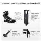 Ensemble de sangle de tête et de support de poitrine K&F Concept pour caméras d'action GoPro Hero 13 12 11 10 9 8 7 6 5 4 Session DJI Osmo, kit d'accessoires de caméra d'action réglable à dégagement rapide