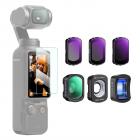 Kit de Filtres Magnétiques pour DJI Osmo Pocket 3 Anamorphique 1,2X + Macro 10X + Grand Angle + ND8 + ND32 + ND128, Verre Optique AGC HD, Cadre en Alliage Magnétique, Revêtement 28 Couches