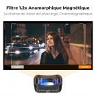 Kit de Filtres Magnétiques pour DJI Osmo Pocket 3 Anamorphique 1,2X + Macro 10X + Grand Angle + ND8 + ND32 + ND128, Verre Optique AGC HD, Cadre en Alliage Magnétique, Revêtement 28 Couches