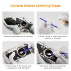 K&F Concept 12mm Micro Four-Thirds 4/3 Sensor Cleaning Swab*10 + 20ml Sensor Cleaner, Kit de limpeza de câmera M43 para todos os modelos de sensores de câmera M4/3, incluindo câmeras M4/3 da Olympus e Panasonic