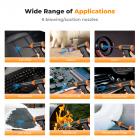 K&F Concept 14 em 1 Compressed Air Duster, Stepless Adjustable 150000RPM Electric Air Duster, Adjustable&Portable Air Blower para limpeza profunda, teclado de computador, carro, casa - Substitui latas de ar comprimido