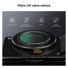 Ensemble de filtres Mcuv pour objectif Ricoh, revêtement HD pour objectif, étanche et résistant aux rayures, avec porte-clés * 1, autocollant adhésif 3 m * 2, ligne de pêche * 1, chiffon de nettoyage pour aspirateur * 3 pour les modèles Ricoh GR, série Na