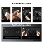 Set di filtri per lenti Ricoh McUv, rivestimento HD per lenti impermeabile e antigraffio, con portachiavi *1, adesivo 3M *2, lenza da pesca *1, panno per aspirapolvere *3 per modelli Ricoh GR, serie Nano-X