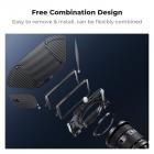 طقم صندوق غير لامع مع إطارين للعدسات ومحول 67/72/77/82/95 مم، مناسب لمرشحات مربعة مقاس 4 × 5.65 بوصة