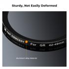 Ricoh objektivfilteradapterring 42-49 mm, med Kf 49 mm objektivdæksel *1, egnet til Ricoh Gr Model, Nano-X-serien