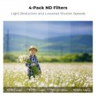 DJI NEO Done ND-filtersæt 4-pak ND8+ND16+ND32+ND64 Lysreduktionsfiltre med neutral densitet, multicoated HD optisk glas/aluminiumsramme