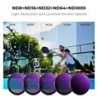 6-Pack Push-in CPL en ND Filterset voor DJI Osmo Action 3/4/5 Pro – ND8 ND16 ND32 ND64 ND1000 Polarisatiefilter – HD Optisch Glas, Multi-Coated, voor Actiecamera's