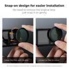 6-Pack Push-in CPL en ND Filterset voor DJI Osmo Action 3/4/5 Pro – ND8 ND16 ND32 ND64 ND1000 Polarisatiefilter – HD Optisch Glas, Multi-Coated, voor Actiecamera's