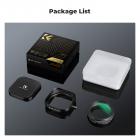 Fuji X100 Lens MCUV Filter Kit met zonnekap en lensdoppen, Multi Coated HD Optisch Glas Krasbestendig Compatibel met Fuji X100, X100F, X100S, X100T, X100V, X100VI (Zwart)