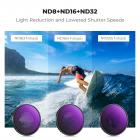 DJI Osmo Action 4 & Osmo Action 5 Pro Action kamerafiltersæt CPL + ND8 + ND16 + ND32 skrue på polariserende neutral densitetsfilter HD optisk glas / multi-coated / metalramme