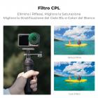 K&F Concept 4 Pezzi Set di Filtri (CPL ND8 ND16 ND32) per DJI OSMO Action 5 Pro/Action 4/3, Filtro Polarizzatore Circolare + Densità Neutra con 28 Strati di Nano Rivestimento, Accessori