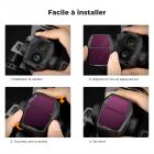 Ensemble de filtres ND pour DJI Air 3S, filtres de réduction de lumière à densité neutre ND8 + ND16 + ND32 + ND64, verre optique HD / accessoires de drone multicouches