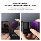 K&F Concept 4 Pezzi 2 in 1 Kit di Filtri per Insta360 Ace Pro 2, Densità Neutra/Polarizzatore, Filtro ND8/PL ND16/PL ND32/PL ND64/PL con 28 Strati di Nano Rivestimento, Fotocamera di Azione Accessori