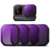 K&F Concept 4 Pezzi Kit di Filtri per Insta360 Ace Pro 2, Filtro Densità Neutra ND8 ND16 ND32 ND64 con 28 Strati di Nano Rivestimento, Fotocamera di Azione Accessori