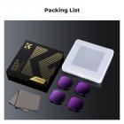 K&F Concept 4 Pezzi Kit di Filtri per Insta360 Ace Pro 2, Filtro Densità Neutra ND8 ND16 ND32 ND64 con 28 Strati di Nano Rivestimento, Fotocamera di Azione Accessori