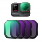 K&F Concept 10X Macro Macro Obiettivo Magnetico, Grandangolari Obiettivo, 1.2X Anamorfico Obiettivo, ND18 Filtro, ND32 Filtro, ND128 Filtro, Compatibile con DJI Osmo Pocket 3