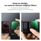 K&F Concept 10X Macro Macro Obiettivo Magnetico, Grandangolari Obiettivo, 1.2X Anamorfico Obiettivo, ND18 Filtro, ND32 Filtro, ND128 Filtro, Compatibile con DJI Osmo Pocket 3