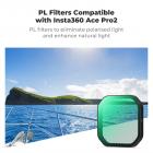 K&F Concept 6 Pezzi Kit di Filtri per Insta360 Ace Pro 2, Polarizzatore Circolare+Densità Neutra, Filtro CPL ND8 ND16 ND32 ND64 ND128 con 28 Strati di Nano Rivestimento, Fotocamera di Azione Accessori