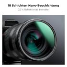 K&F Concept 67mm Black Mist 1/4 + CPL Filtersatz, Filterset mit Polfilter + Black Mist 1/4 für Kameraobjektiv, Black Pro Mist 1/4 + CPL Filter, 2er Filter Kit mit Mehrfachbeschichtung Nano-Klear Serie