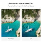 37 mm sort tåge 1/4 + CPL filtersæt, drømmende filmisk effekt tåge CPL polariserende filter 18 flerlagsbelægninger Nano-Klear serien