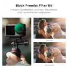K&F Concept Push in Fit Black Promist 1/4 & ND & PL Filter Set Kompatibel mit DJI Osmo Action 5 Pro, 3 Pack Polfilter, Black-Mist 1/4, ND2-32 Filter Set für Osmo Action 4/3