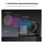 K&F Concept Push in Fit Black Promist 1/4 & ND & PL Filter Set Kompatibel mit DJI Osmo Action 5 Pro, 3 Pack Polfilter, Black-Mist 1/4, ND2-32 Filter Set für Osmo Action 4/3