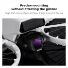 ND/PL-filterset kompatibelt med DJI Flip, 4-pack ND8/PL ND16/PL ND32/PL ND64/PL Neutral densitet polariserande dronekameraobjektivfiltersats, HD-optiskt glas flerbelagda drönartillbehör