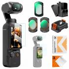 DJI Osmo Pocket 3 Accessoires 11 Delige Kit – CPL, Black Mist 1/4, ND2-32, Oplaadadapter, Magnetische Mount & 6 Schermbeschermers