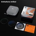 K&F Concept 58mm MCUV+CPL+ND2-400 (1–9 Blendenstufen) Objektivfilter-Set – 18-lagig beschichtetes optisches Glas mit Beutel und Reinigungstuch – Nano-Klear-Serie