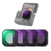 K&F CONCEPT - Juego de filtros polarizadores de densidad neutra PL y ND de rosca para Insta360 Ace Pro 2 (4 unidades), accesorios para cámaras de acción, vidrio óptico HD multicapa.