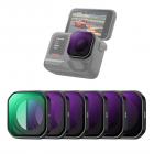 Filtr ND K&F CONCEPT Upgrade z gwintem, kompatybilny z Insta360 Ace Pro 2, 6 sztuk PL ND8, ND16, ND32, ND64, ND128, polaryzacyjny, filtr szarości neutralnej, akcesoria do kamer sportowych, szkło optyczne HD z wielowarstwową powłoką