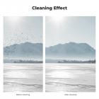 Stativsett 60" karbonfiberkamerastativ, superlett kompakt reisestativ med 360° kulehode A225C0+BH-25L og 4-i-1 kamerarengjøringssett