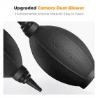 67"/1,7 m karbonfiberstativ, 9,6 kg belastning, lett reisekamerastativ med telefonfeste for speilreflekskameraer, D255C4+BH-28L (SA255C1) + 4-i-1 rengjøringssett for speilreflekskameraer