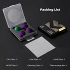 K&F CONCEPT Snap-On CPL ND Filter Kit Kompatibel med DJI Osmo Action 6, 4-pak CPL ND8 ND16 ND32 Neutral Density Polarizing Action 6 Filter Kameratilbehør, Multicoated HD Optisk Glas