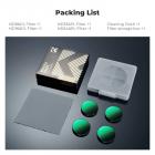 K&F CONCEPT CPL ND Filter Kit Kompatibel med DJI Osmo Action 6, 4-pak (ND8&PL ND16&PL ND32&PL ND64&PL) Hybrid Neutral Density Polariserende Actionkamera Tilbehør, Multicoated HD Optisk Glas