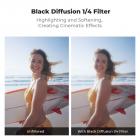 K&F CONCEPT Snap On CPL ND effektfiltersæt kompatibel med DJI Osmo Action 6, 6-pak CPL ND8 ND16 ND32 ND64 sort diffusion 1/4 filtre HD optisk glas/multi-coated actionkameratilbehør