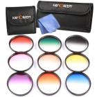 Kit Filtro 67mm Arancio, Blu, Grigio, Rosso, Viola, Verde, Rosa, Marrone, Giallo