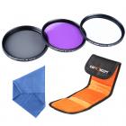 Filtros 62mm UV + CPL + FLD