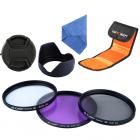 Kit Filtro 55mm UV, CPL, FLD