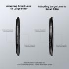 18 in 1 Adattatori per Anelli per Filtri di Lenti, Anelli Step Up 9pcs & Anelli Step Down 9pcs