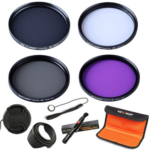 52mm UV, CPL, FLD Filterkit, ND4